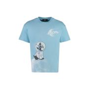 Stijlvol T-shirt MCM , Blue , Heren