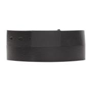 Zwarte riem met matzwarte gesp Kazar , Black , Dames