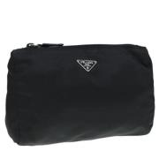 Pre-owned Nylon pouches Prada Vintage , Black , Dames