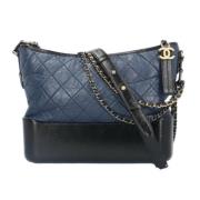 Pre-owned Leather chanel-bags Chanel Vintage , Blue , Dames