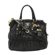 Pre-owned Leather prada-bags Prada Vintage , Black , Dames