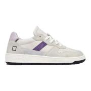 Witte Sneakers met Geperforeerde Neus D.a.t.e. , Beige , Dames