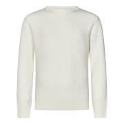 Witte Wol Kasjmier Trui Herno , White , Heren