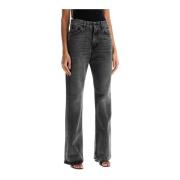 Donkere Vintage Straight-Cut Jeans Haikure , Gray , Dames