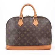 Pre-owned Leather handbags Louis Vuitton Vintage , Brown , Dames