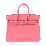 Pre-owned Leather handbags Hermès Vintage , Pink , Dames