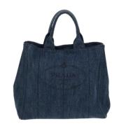 Pre-owned Denim totes Prada Vintage , Blue , Dames