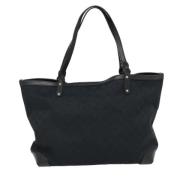 Pre-owned Canvas totes Gucci Vintage , Black , Dames