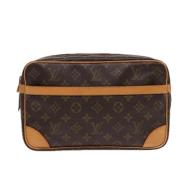 Pre-owned Canvas clutches Louis Vuitton Vintage , Brown , Dames