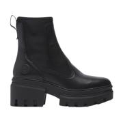 Everleigh Chelsea Zwarte Leren Enkellaars Timberland , Black , Dames