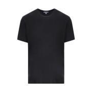 Donkergrijze Katoenen Jersey T-shirt met Monogram Label James Perse , ...