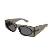 Bruin Montuur Grijs Lens Zonnebril Alaïa , Brown , Unisex