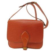 Pre-owned Leather louis-vuitton-bags Louis Vuitton Vintage , Orange , ...