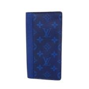 Pre-owned Canvas wallets Louis Vuitton Vintage , Blue , Dames