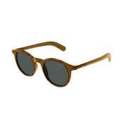 Bruin Groene Zonnebril Stijlvol Model Montblanc , Brown , Unisex