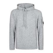 Gebreide Hoodie voor Stijlvolle Look C.p. Company , Gray , Heren