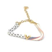 Pre-owned Silk bracelets Louis Vuitton Vintage , White , Dames