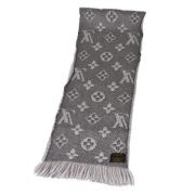 Pre-owned Fabric scarves Louis Vuitton Vintage , Gray , Dames