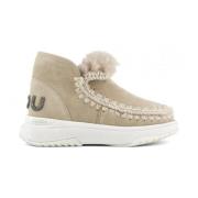 Beige Eskimo Jogger Laarzen Mou , Beige , Dames