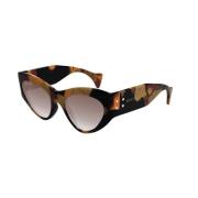 Bruin Havana Zonnebril Gg1704S 002 Gucci , Brown , Dames