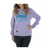 Vintage Logo Hoodie - Lila Superdry , Purple , Dames