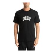 Gestreept Logo T-shirt Barrow , Black , Heren