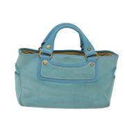 Pre-owned Suede celine-bags Celine Vintage , Blue , Dames