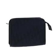 Pre-owned Canvas clutches Dior Vintage , Blue , Dames