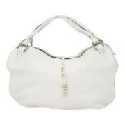 Pre-owned Leather handbags Celine Vintage , White , Dames