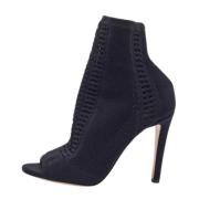 Pre-owned Fabric boots Gianvito Rossi Pre-owned , Black , Dames