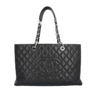 Pre-owned Leather chanel-bags Chanel Vintage , Black , Dames