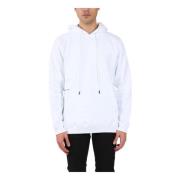 Katoenen hoodie met voorzak Dondup , White , Heren