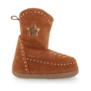 Bruine Cowboy Studs Laarzen Inuikii , Brown , Dames