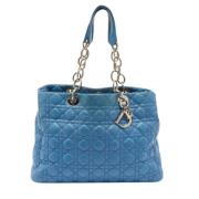 Pre-owned Leather dior-bags Dior Vintage , Blue , Dames