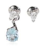 Pre-owned White Gold earrings Dior Vintage , Gray , Dames