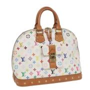 Pre-owned Canvas louis-vuitton-bags Louis Vuitton Vintage , White , Da...