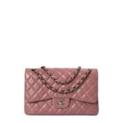 Pre-owned Leather chanel-bags Chanel Vintage , Pink , Dames