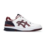 Rode Leren Sneakers - Ex89 Model Asics , Multicolor , Heren