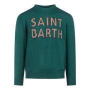 Groene Sweater Collectie Saint Barth , Green , Heren