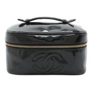 Pre-owned Leather chanel-bags Chanel Vintage , Black , Dames