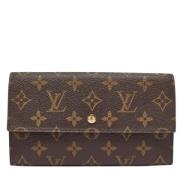 Pre-owned Canvas wallets Louis Vuitton Vintage , Brown , Dames