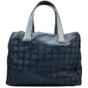 Pre-owned Leather chanel-bags Chanel Vintage , Black , Dames