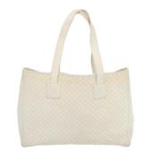 Pre-owned Canvas celine-bags Celine Vintage , White , Dames