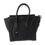 Pre-owned Leather handbags Celine Vintage , Black , Dames