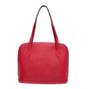 Pre-owned Leather louis-vuitton-bags Louis Vuitton Vintage , Red , Dam...