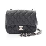 Pre-owned Leather chanel-bags Chanel Vintage , Black , Dames