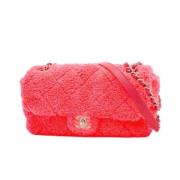 Pre-owned Faux Fur chanel-bags Chanel Vintage , Pink , Dames