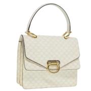 Pre-owned Canvas handbags Celine Vintage , White , Dames