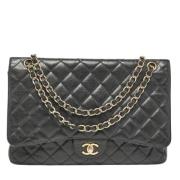 Pre-owned Leather chanel-bags Chanel Vintage , Black , Dames