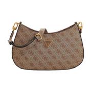 Stijlvolle Handtas Awola Collectie Guess , Beige , Dames